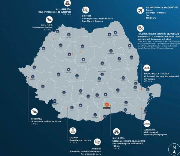 Noi proiecte de infrastructură în valoare de peste 1.5 miliarde euro sunt aşteptate pentru livrare în oraşele regionale din România 