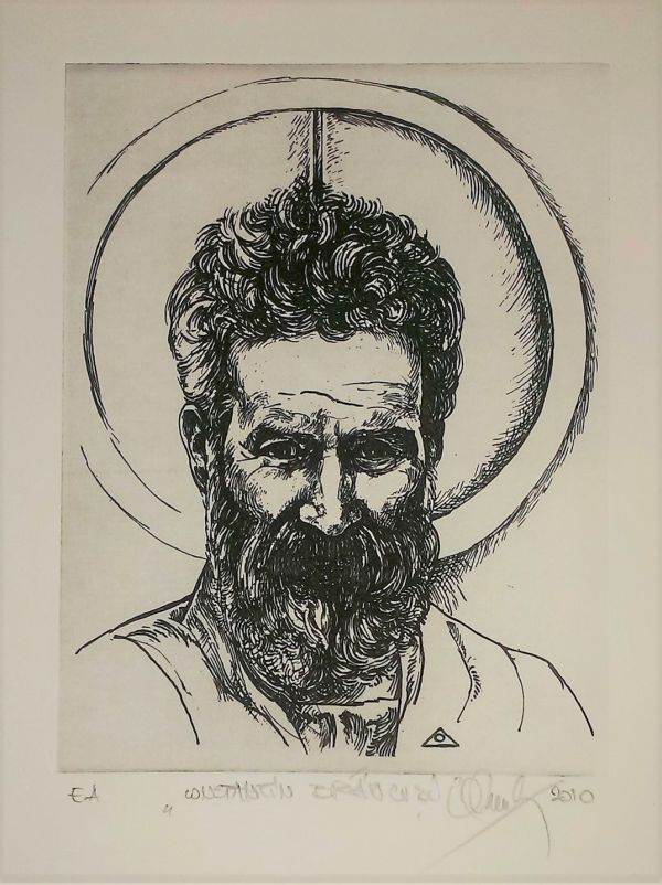 Gravură de Ovidiu Dumitru, sculptor