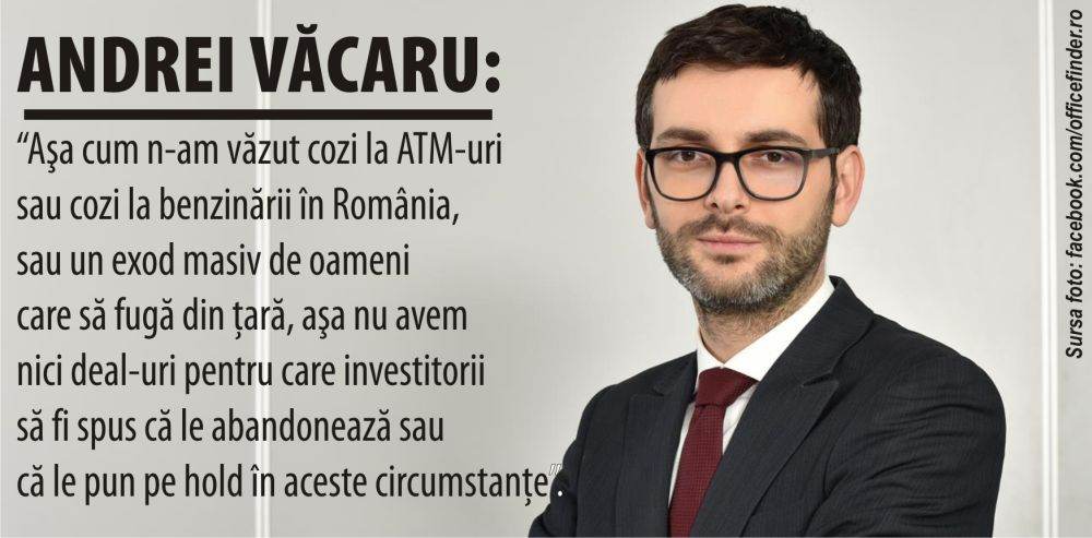 "Nu avem tranzacţii imobiliare abandonate sau amânate din cauza situaţiei din Ucraina"