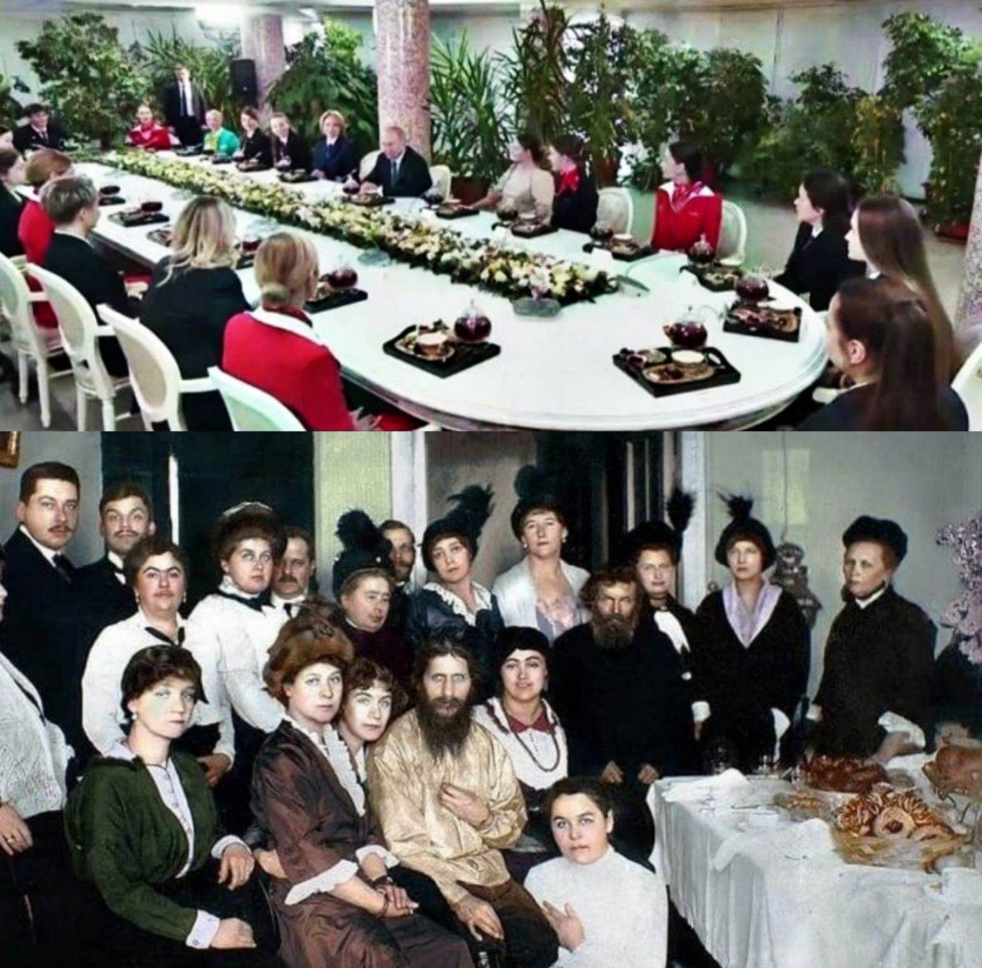 Putin şi Rasputin, înconjuraţi de femei