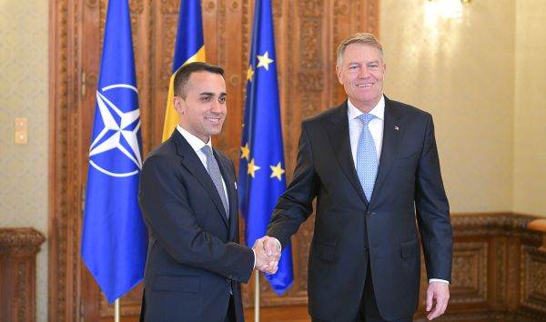 Klaus Iohannis şi Luigi Di Maio (Sursa foto: Administraţia Prezidenţială)
