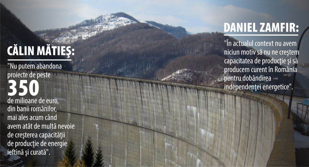 Finalizarea hidrocentralei Răstoliţa şi a celor de pe Jiu depinde de Camera Deputaţilor