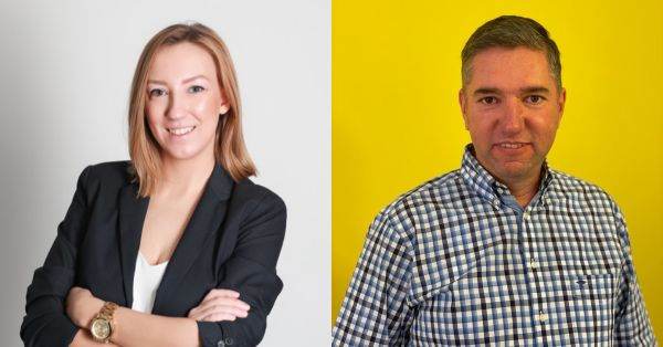 Zuzanna Kurek, fondator şi CEO al Cornerstone Communications şi Cristian Ştefănescu, Partener MIA Marketing
