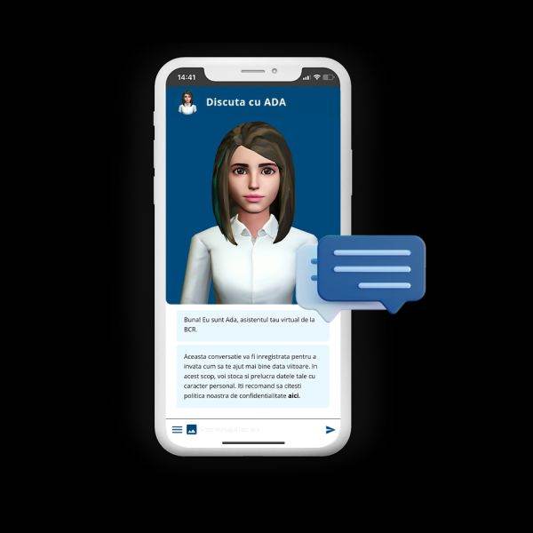 BCR lansează chatbot-ul ADA, asistent virtual care poate oferi suport rapid şi informaţii personalizate 