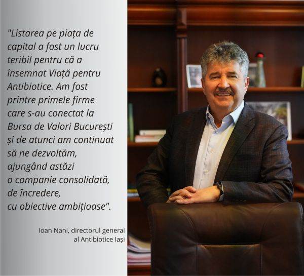 Antibiotice Iaşi - 25 de ani de prezenţă pe piaţa de capital
