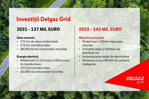 Delgaz Grid investeşte 143 milioane euro pentru modernizarea reţelelor de distribuţie