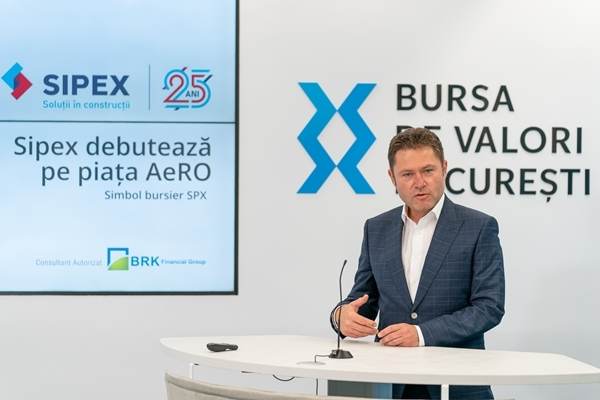 Sipex Company se lansează pe piaţa AeRO a Bursei de Valori Bucureşti
