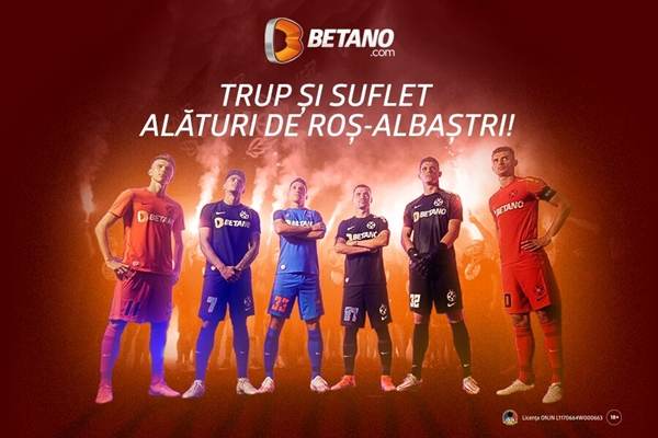Betano susţine FCSB în noul sezon din poziţia de sponsor principal