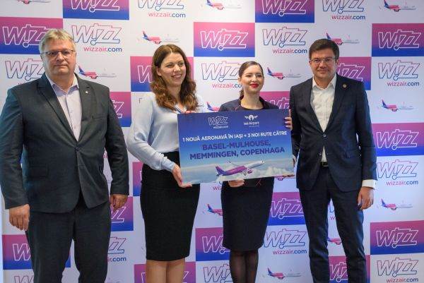 Wizz Air alocă a patra aeronavă bazei sale din Iaşi