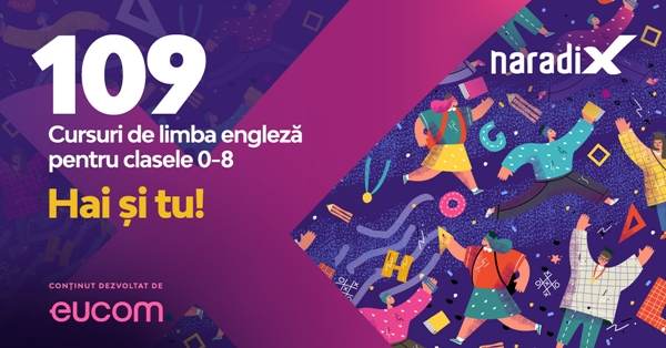 Platforma NaradiX.ro integrează cursuri gratuite în limba engleză pentru elevi