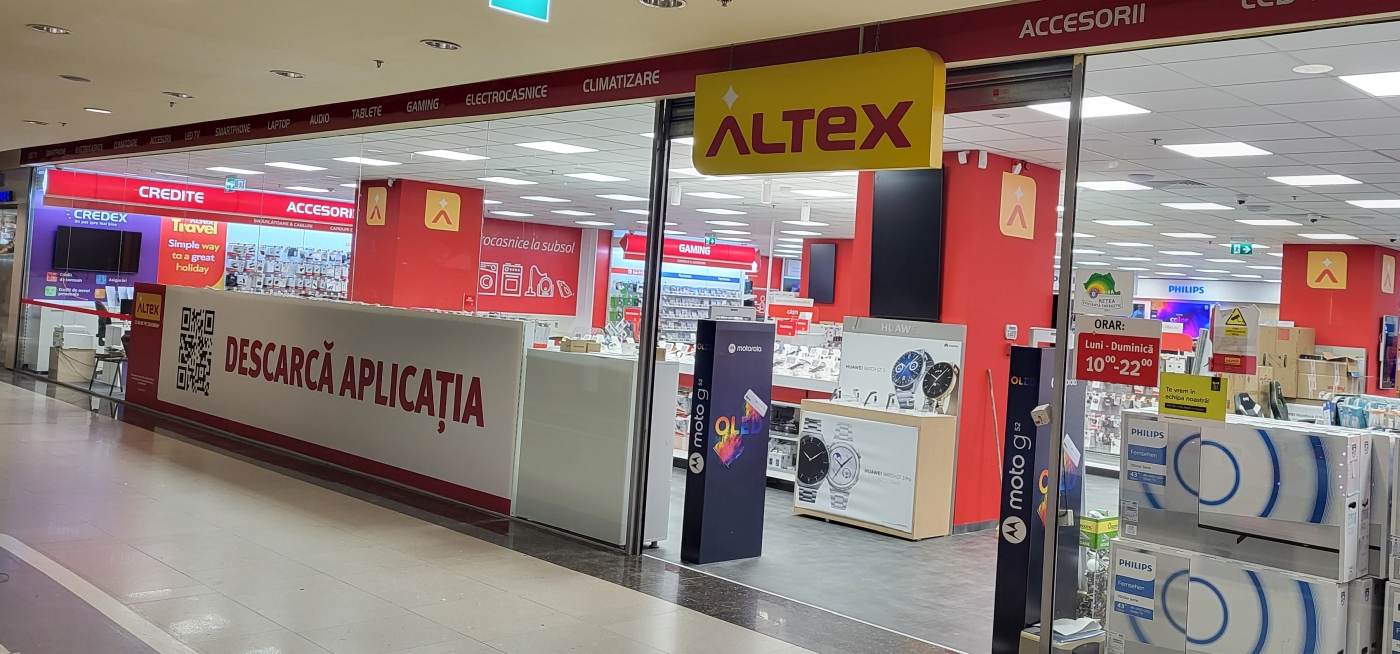 Magazinul Altex din complexul Iulius Mall Cluj-Napoca a fost reamenajat