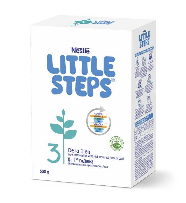 Nestle lansează LITTLE STEPS 3 în ambalaj din carton reciclabil cu linguriţă dozatoare din trestie de zahăr