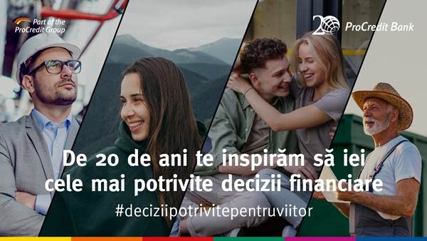 ProCredit Bank aniversează 20 de ani de activitate în ţara noastră