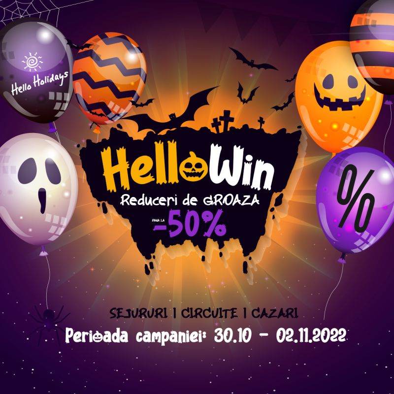 Reduceri de până la 45% pentru vacanţe în campania HelloWin a Hello Holidays