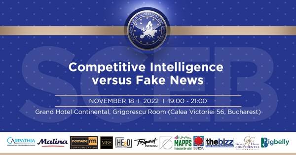 SCEB organizează evenimentul "Competitive Intelligence versus Fake News"