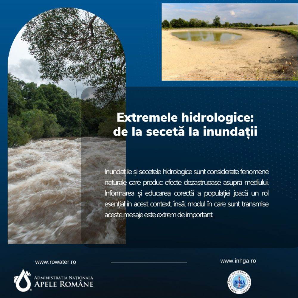 ANAR a dat startul campaniei "Extremele Hidrologice: de la secetă la inundaţii"