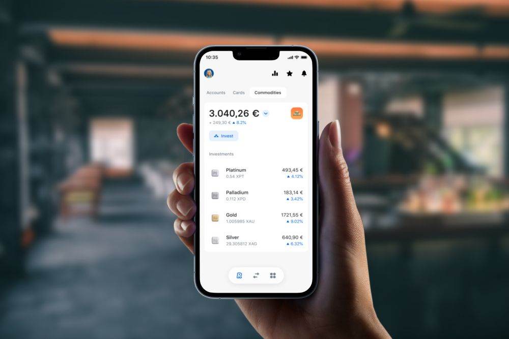 Clienţii Revolut pot investi direct în aplicaţie în platină şi paladiu, pe lângă aur şi argint