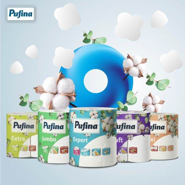 Pehart îmbunătăţeşte portofoliul de produse Pufina şi introduce hârtia igienică umedă