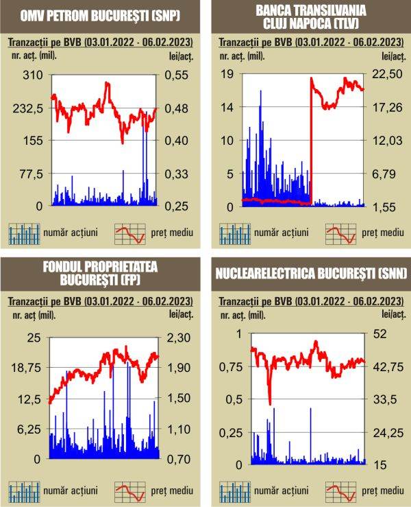 Tranzacţii de doar 34 milioane lei, cu mult sub media zilnică a anului trecut 