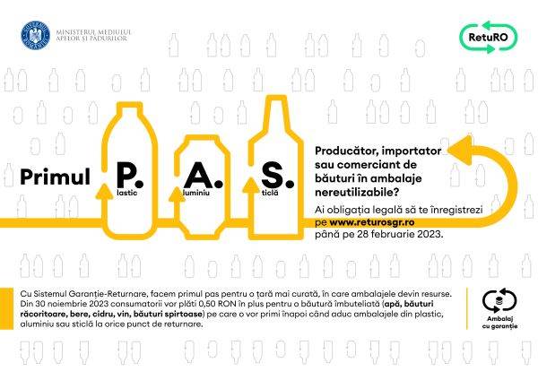 RetuRO anunţă operatorii economici cu privire termenul limită de îndeplinire a obligaţiei legale de înregistrare 