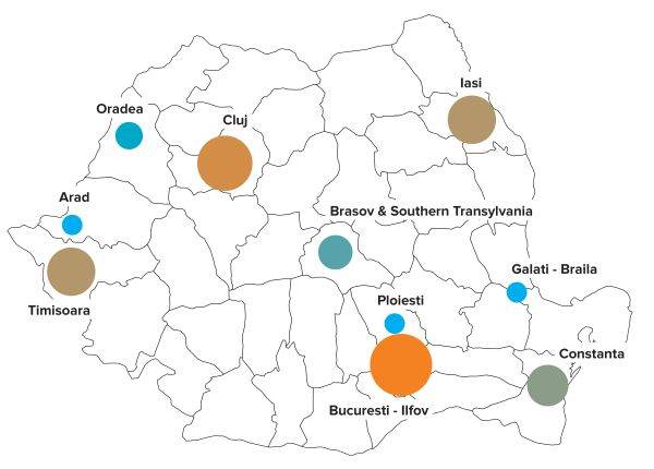 Investiţii imobiliare de până la 1,2 miliarde de Euro, în marile centre regionale ale României