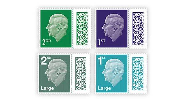 Regele Charles îşi face prima apariţie pe timbre speciale