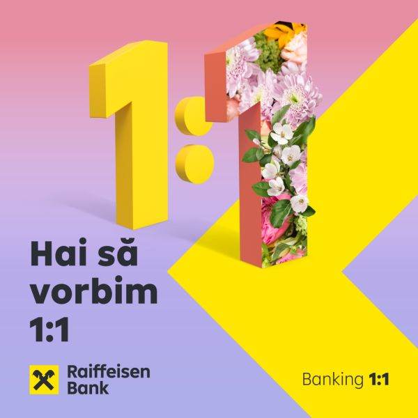 Raiffeisen Bank propune schimbarea perspectivei în banking şi invită la "Banking 1:1" 