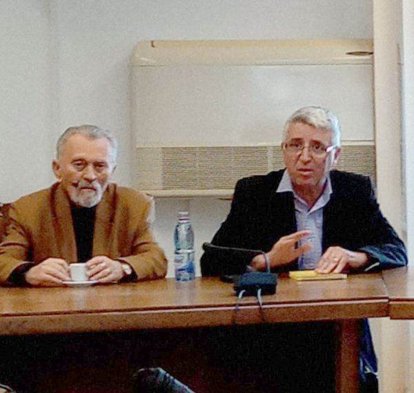 Tudor Andrei, preşedintele INS (dreapta) şi Vladimir Alexandrescu, consilier INS, fost director de comunicare