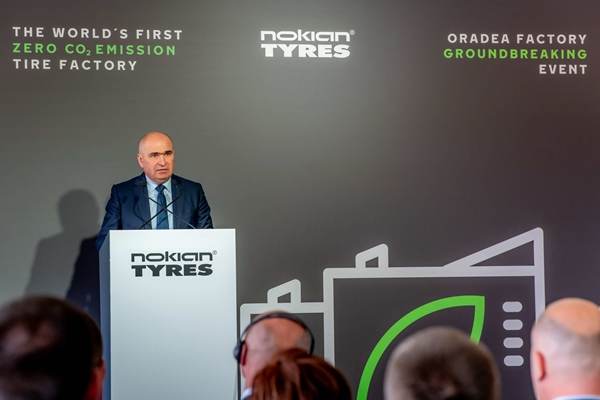 Nokian Tyres marchează începerea lucrărilor de construcţie a noii sale fabrici de anvelope din România