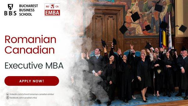 Dezvoltă-ţi cariera - urmează un program de Executive MBA! Burse şi discount-uri în valoare de peste 41.000 Euro în 2023 la programul Executive MBA Romano-Canadian de la Bucharest Business School, ASE