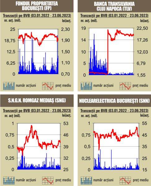 Tranzacţii de 57 milioane lei, sub media zilnică a anului 