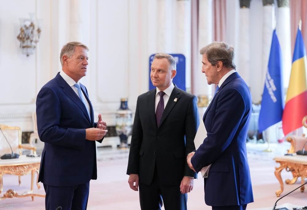 Klaus Iohannis a discutat cu Andrzej Duda
