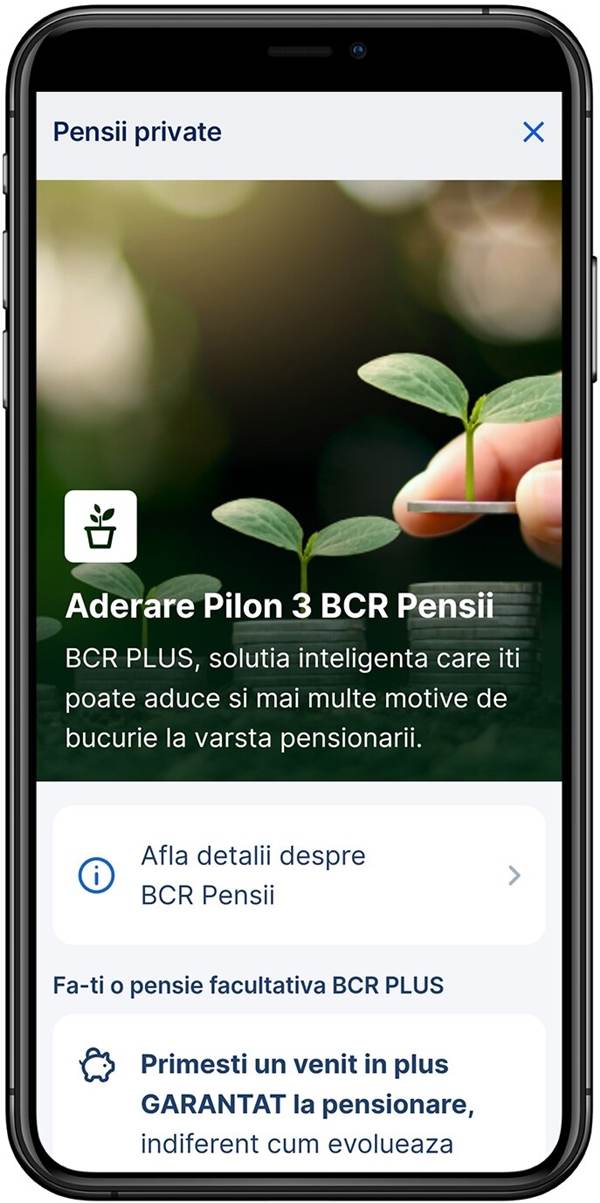 BCR oferă clienţilor aderarea 100% online la un fond pe pensii facultative