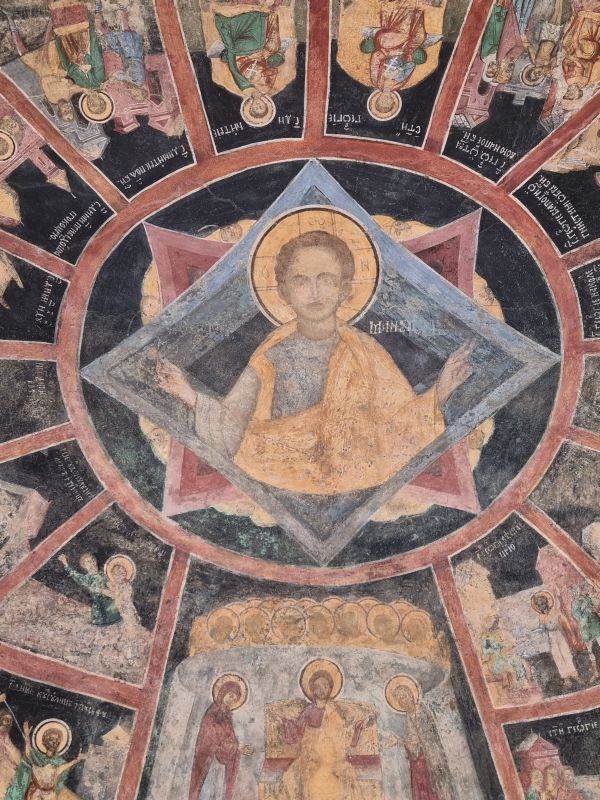 Pictura de Pârvu Mutu - Sfântul Pafnutie Zugravul, la Sinaia