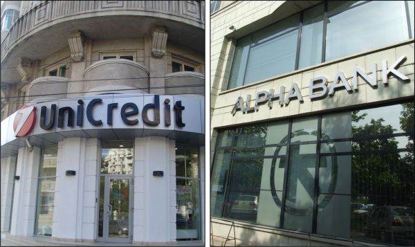 UniCredit şi Alpha Bank vor să creeze, prin fuziune, a treia bancă de la noi, după mărimea activelor