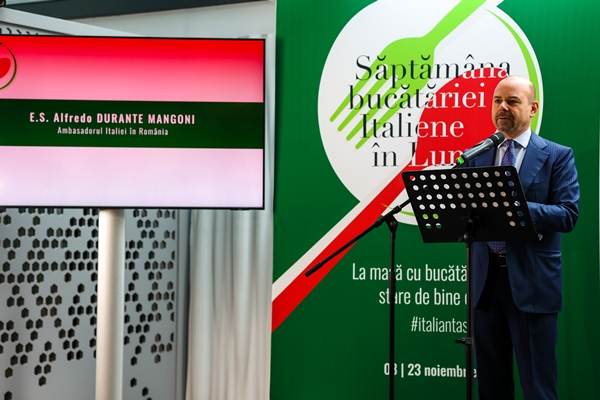 Ambasada Italiei organizează Săptămâna Bucătăriei Italiene în Lume
