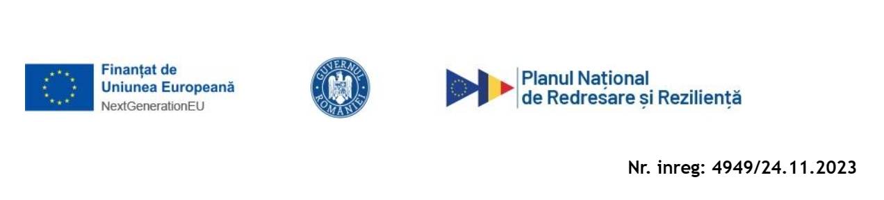 Anunţ de participare