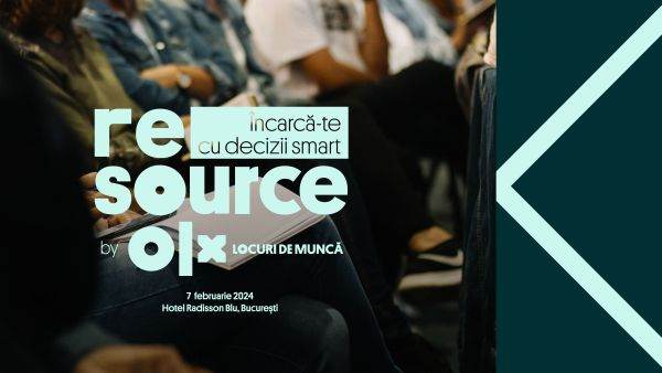  Pe 7 februarie, afli cum arată piaţa muncii din România şi ce aşteptări au angajaţii, în cadrul conferinţei "ReSource 2024" by OLX Locuri de Muncă 