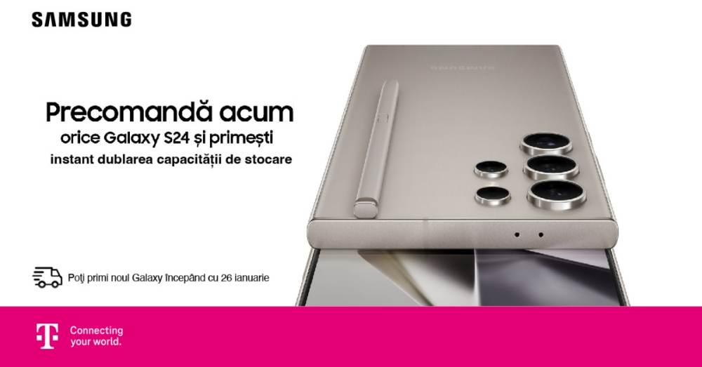 Telekom Romania Mobile anunţă deschiderea precomenzilor pentru noile telefoane Samsung Galaxy AI 