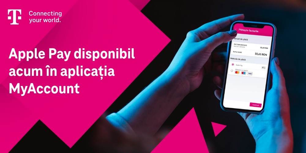 Telekom Romania Mobile introduce serviciul Apple Pay în aplicaţia MyAccount 