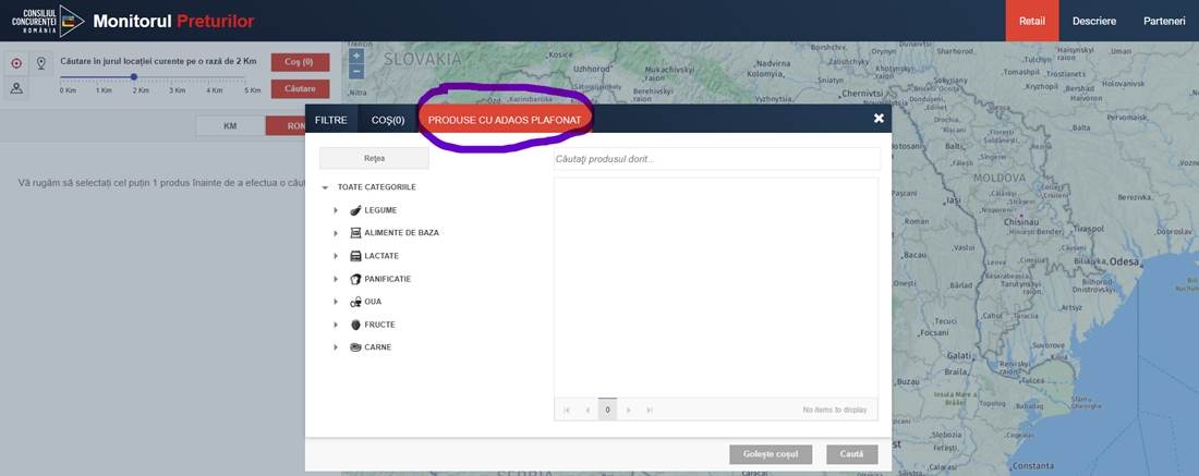 Consiliul Concurenţei a actualizat platforma "Monitorul Preţurilor" cu o secţiune dedicată produselor cu adaos comercial plafonat