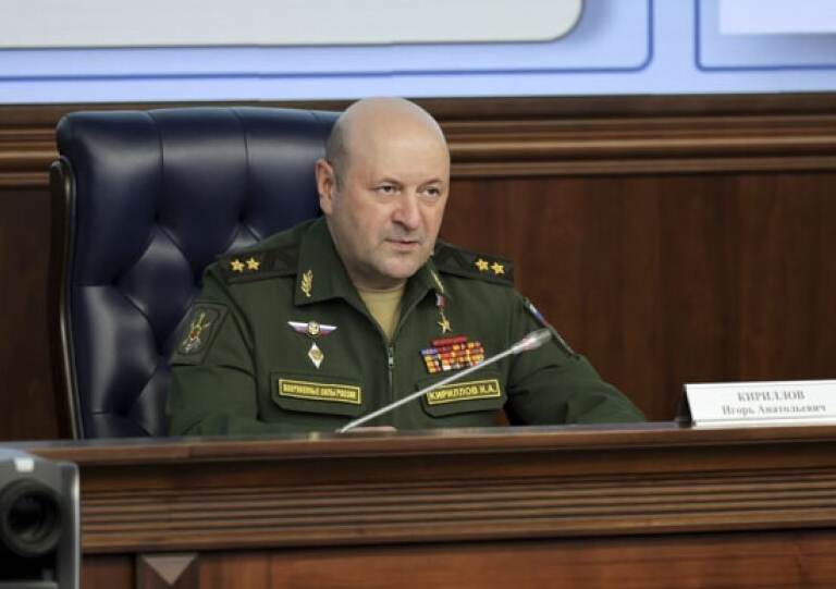 Igor Kirillov, Şeful Forţelor de apărare împotriva radiaţiilor chimice şi biologice din Rusia (Sursa foto: https://india.mid.ru/en/)