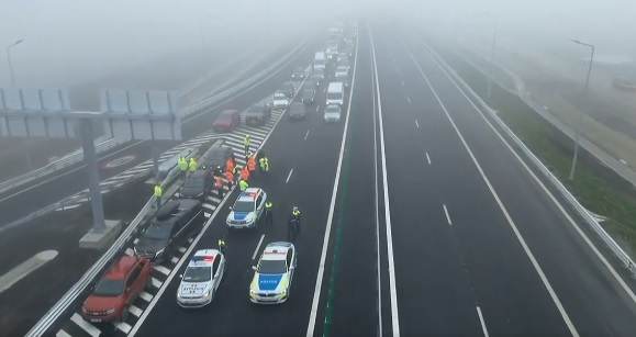 Se circulă pe A7, de la Buzău la Focşani, pe Autostrada Moldovei