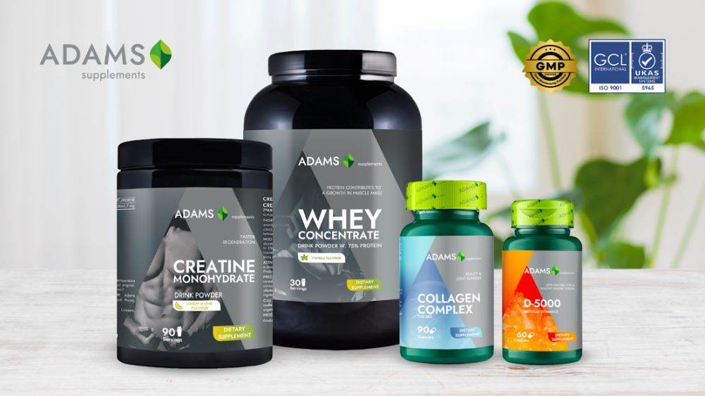 Produsele Adams Supplements, disponibile pe pieţele internaţionale
