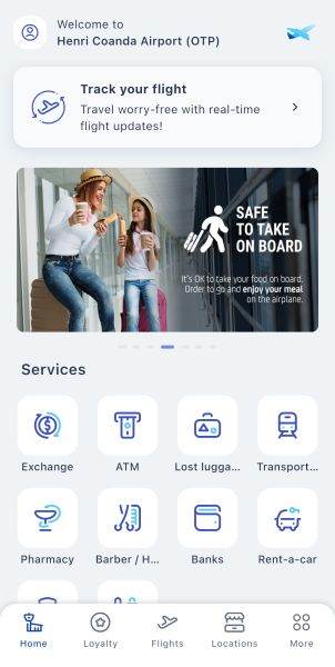 Noua versiune a aplicaţiei Henri AppPort îmbunătăţeşte experienţa pasagerilor pe Aeroportul Henri Coandă