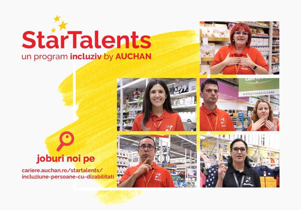Auchan creează noi oportunităţi de angajare pentru persoanele cu dizabilităţi