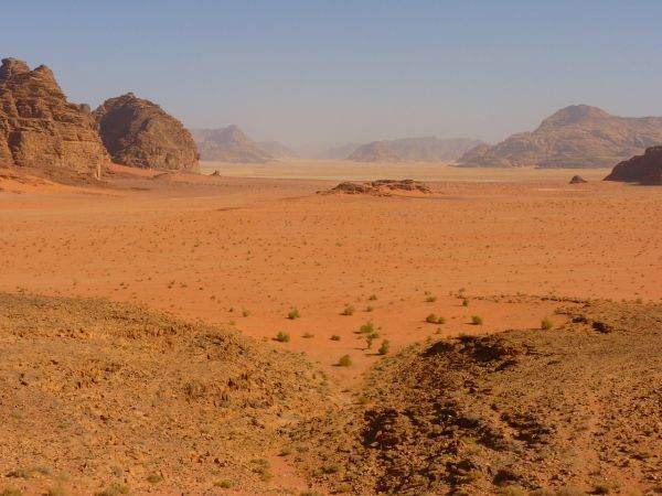 Climate change: a lush land has become a desert