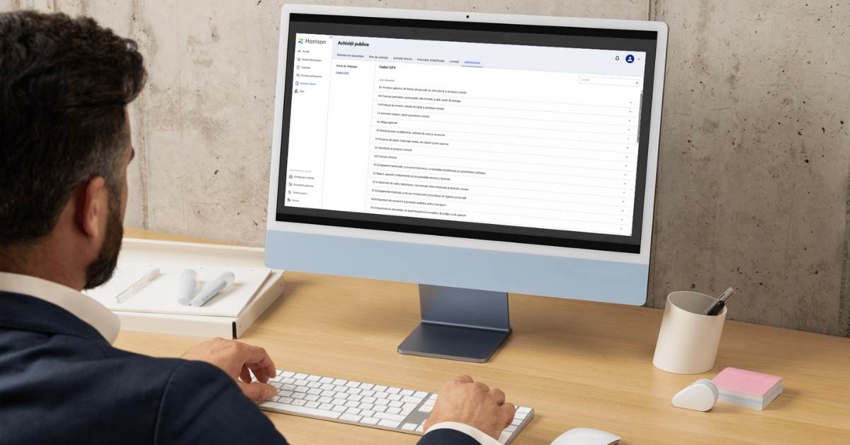 Harrison lansează un nou modul digital care simplifică achiziţiile publice şi reduce birocraţia