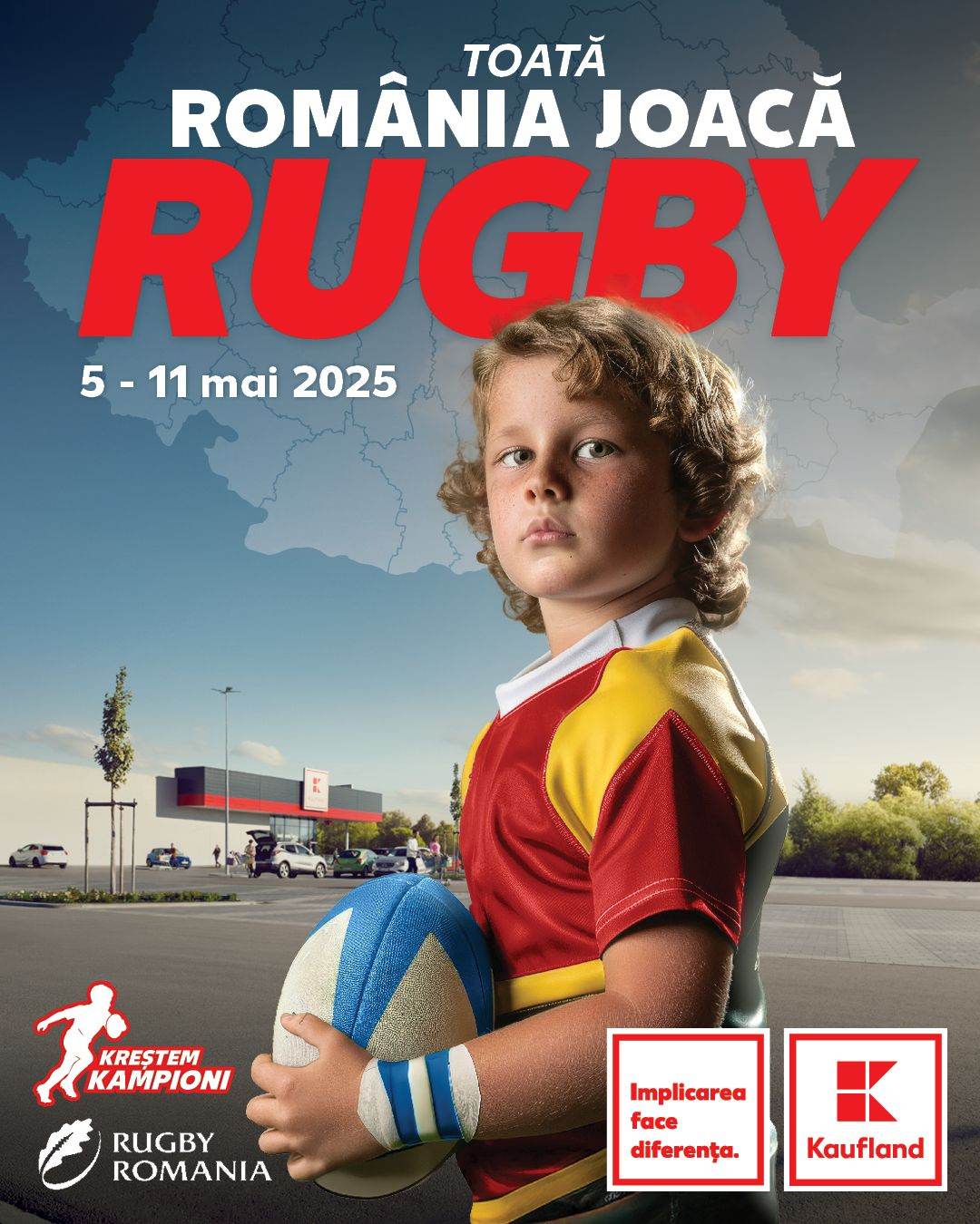 Kaufland şi Federaţia Română de Rugby lansează Săptămâna Rugbyului în peste 30 de oraşe