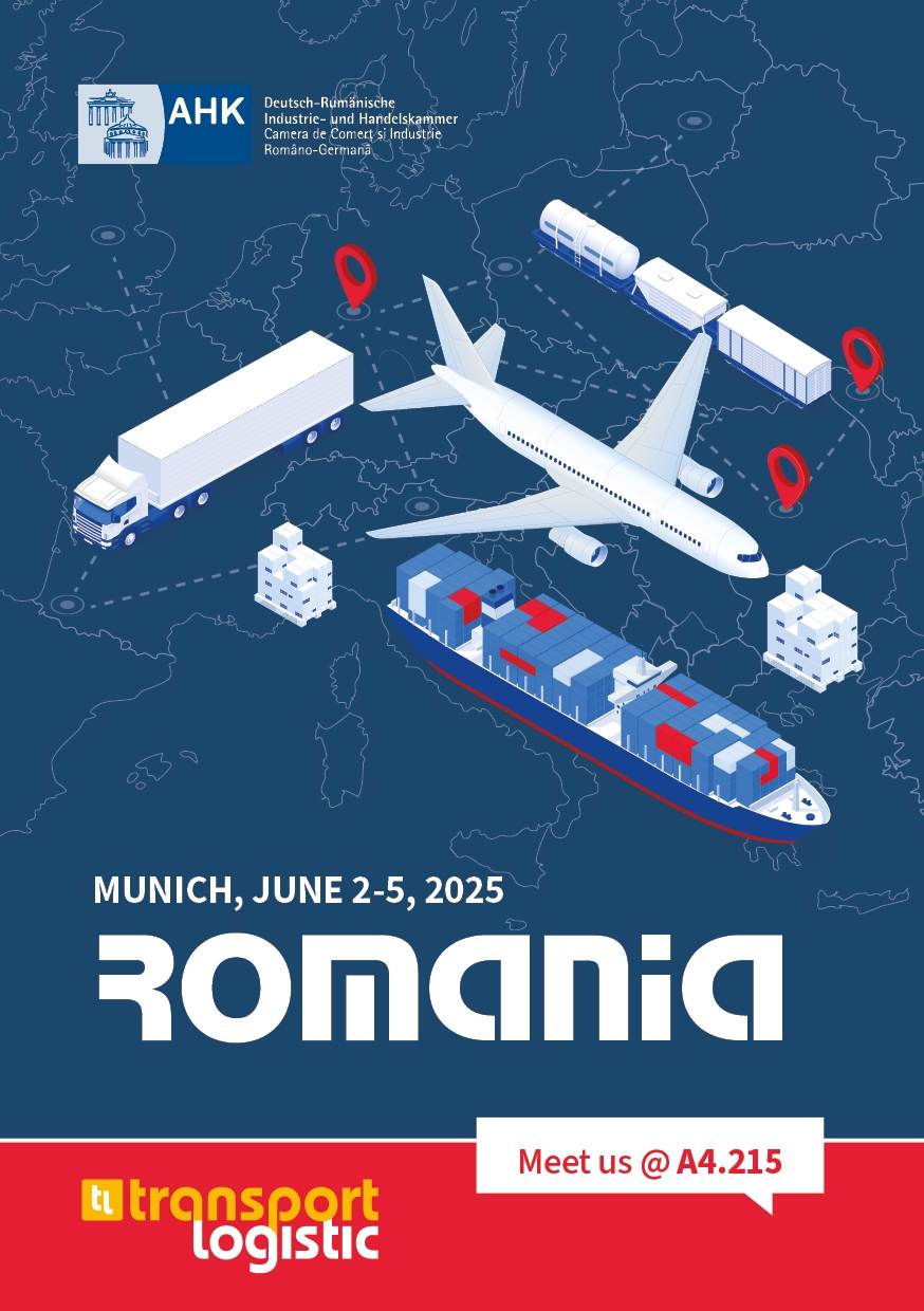 AHK România: Transportul şi logistica, domenii tot mai relevante la nivel mondial